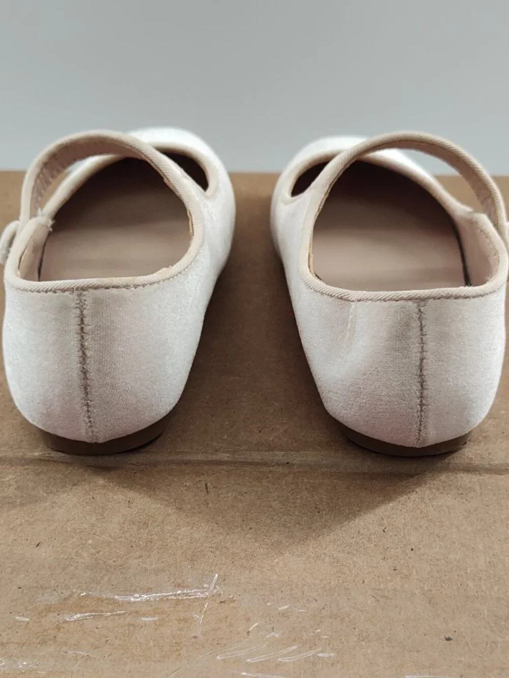 Sofia Grainge Toddler Girls Mary Jane Ballet Taupe Velvet Size 7    P#770